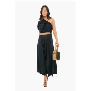 Tuckernuck Farm Rio Black One Shoulder Dress Size XS- MSRP $240